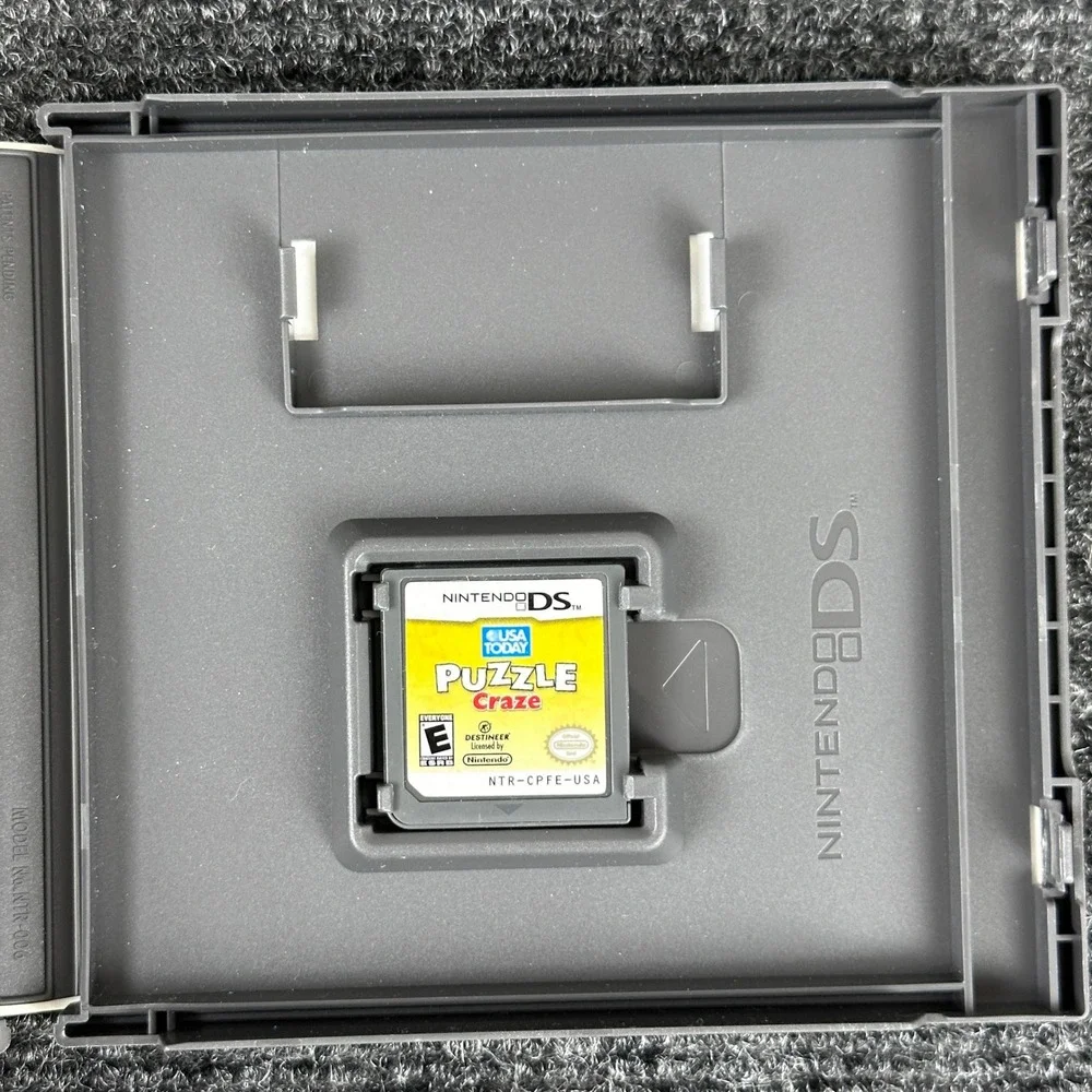 USA TODAY Puzzle Craze Nintendo DS Game Word Roundup Hidato Quick Cross‎ CIB